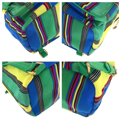 Versace, Multicolour, Canvas, backpack