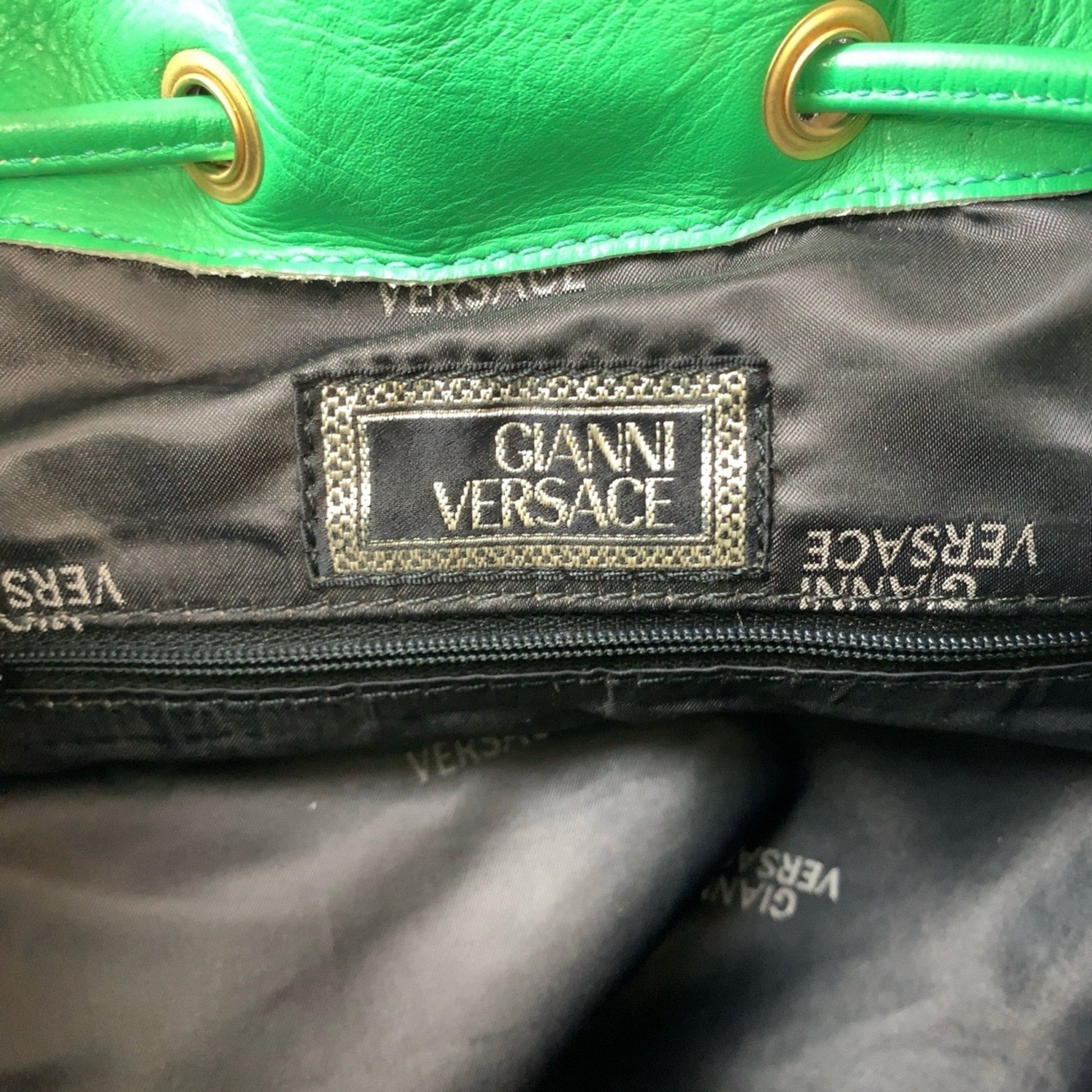 Versace, Multicolour, Canvas, backpack