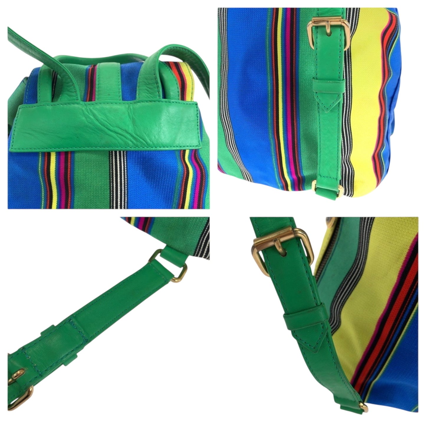 Versace, Multicolour, Canvas, backpack