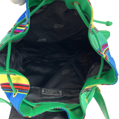 Versace, Multicolour, Canvas, backpack