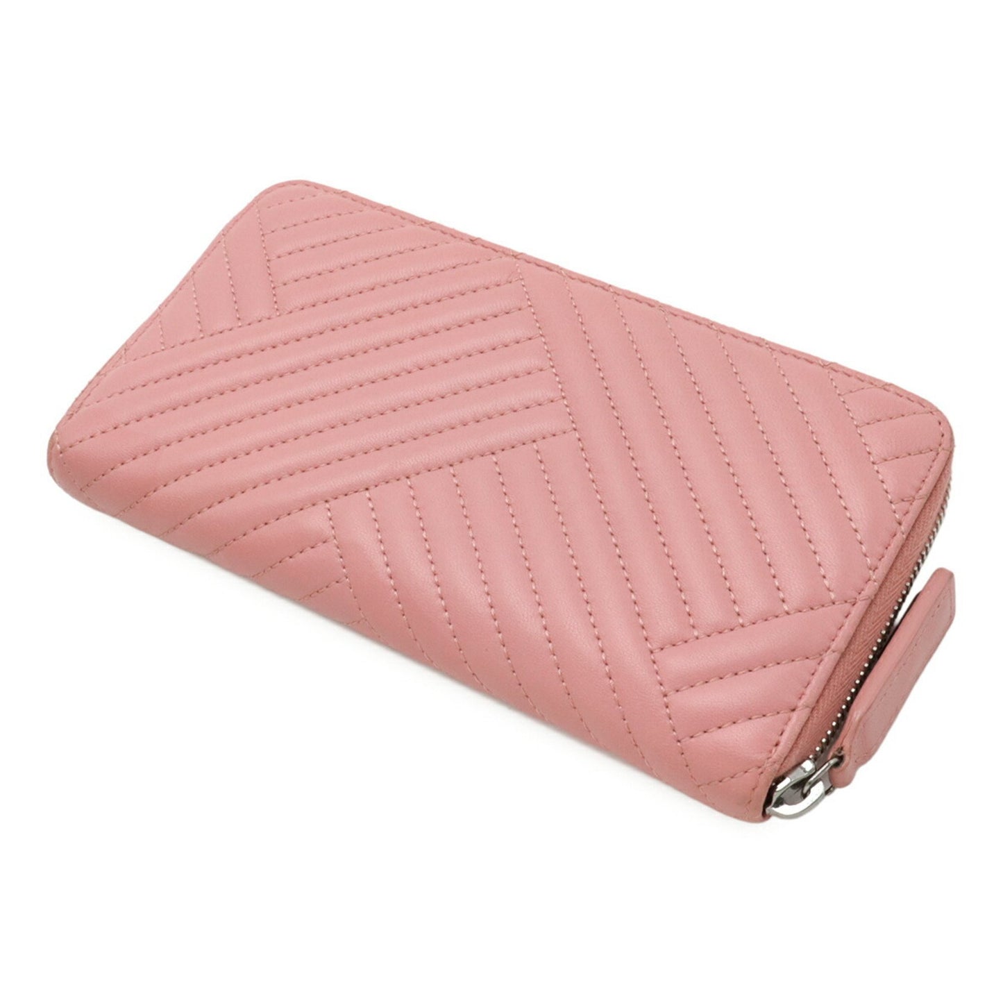 Chanel Zip around wallet, Pink, Leather, wallet