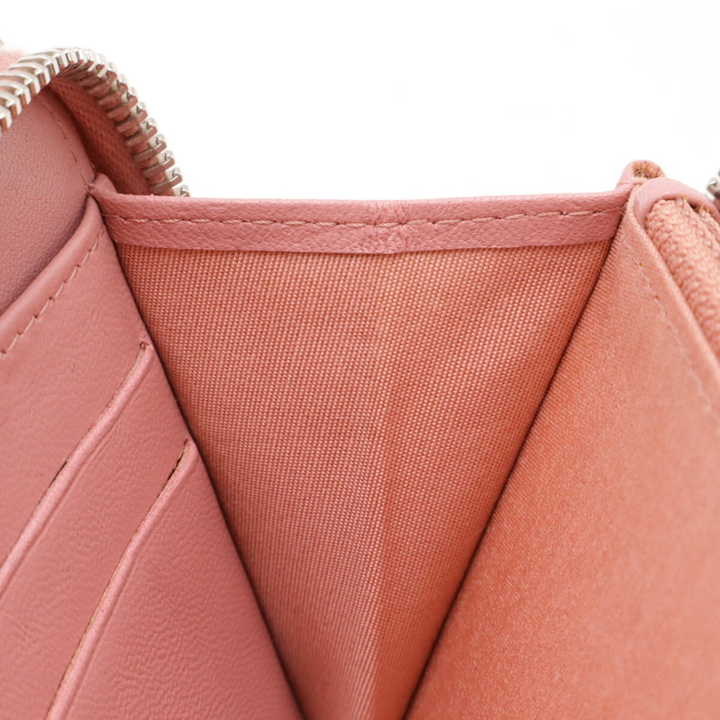 Chanel Zip around wallet, Pink, Leather, wallet
