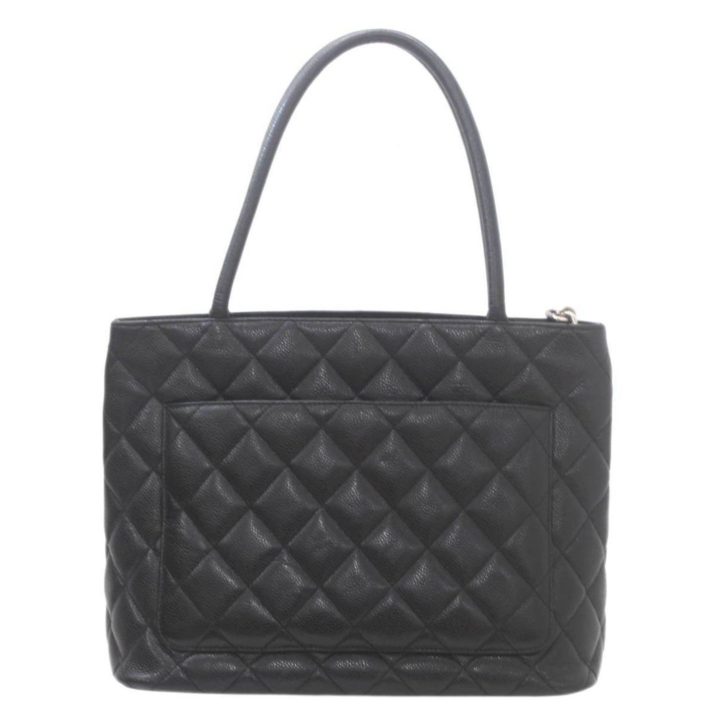 Chanel Medaillon, Black, Leather, tote