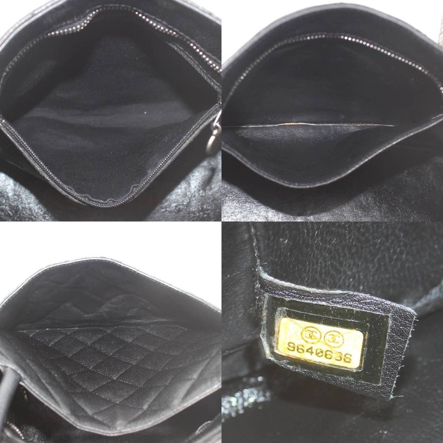 Chanel Medaillon, Black, Leather, tote