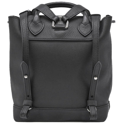 Louis Vuitton Lockme, Black, Leather, backpack