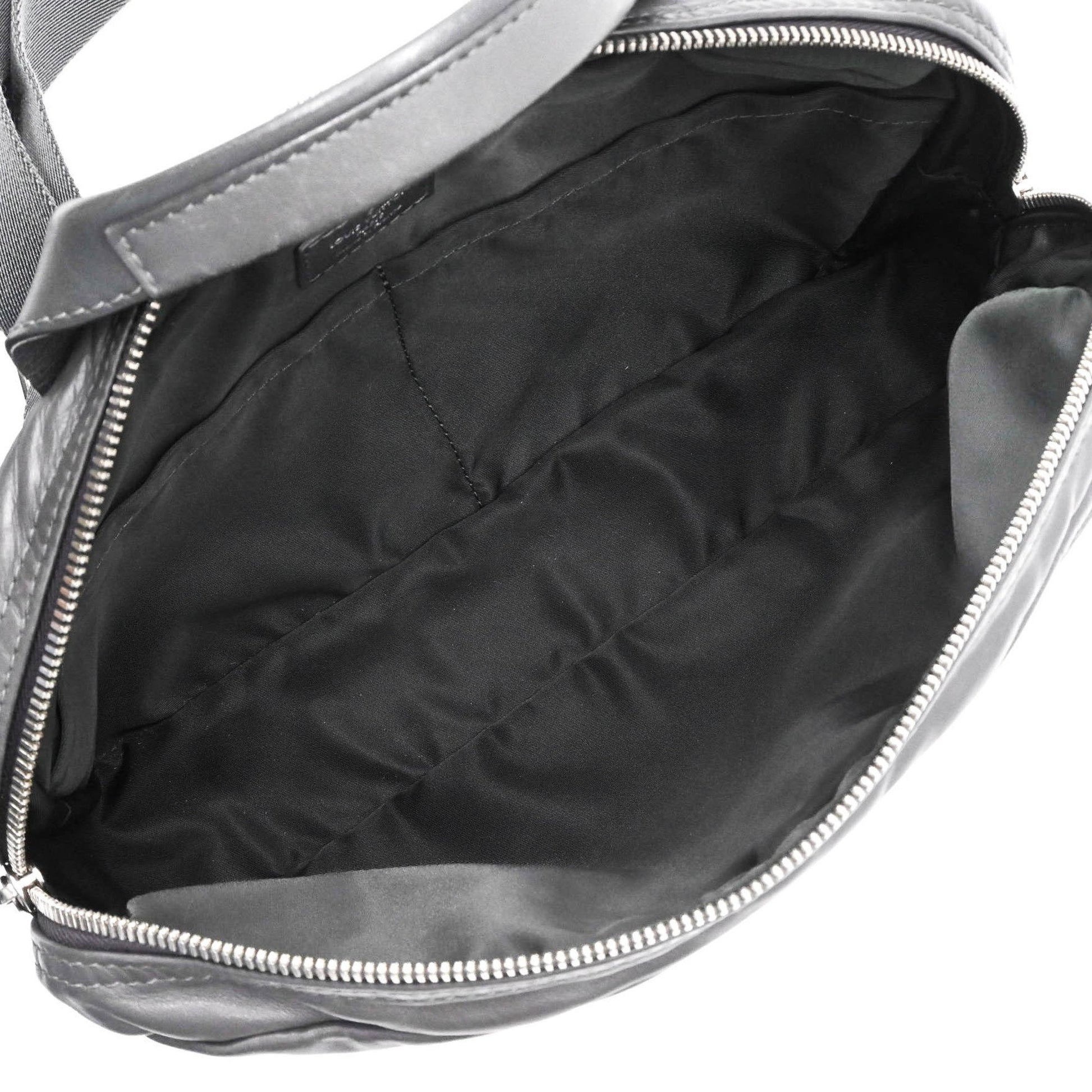 Louis Vuitton V Line Cross, Black, Leather, clutch