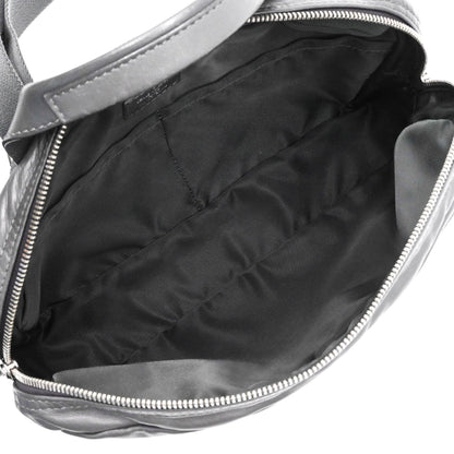 Louis Vuitton V Line Cross, Black, Leather, clutch