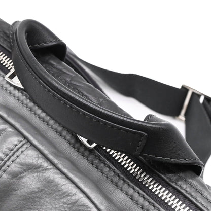 Louis Vuitton V Line Cross, Black, Leather, clutch