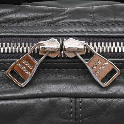Louis Vuitton V Line Cross, Black, Leather, clutch