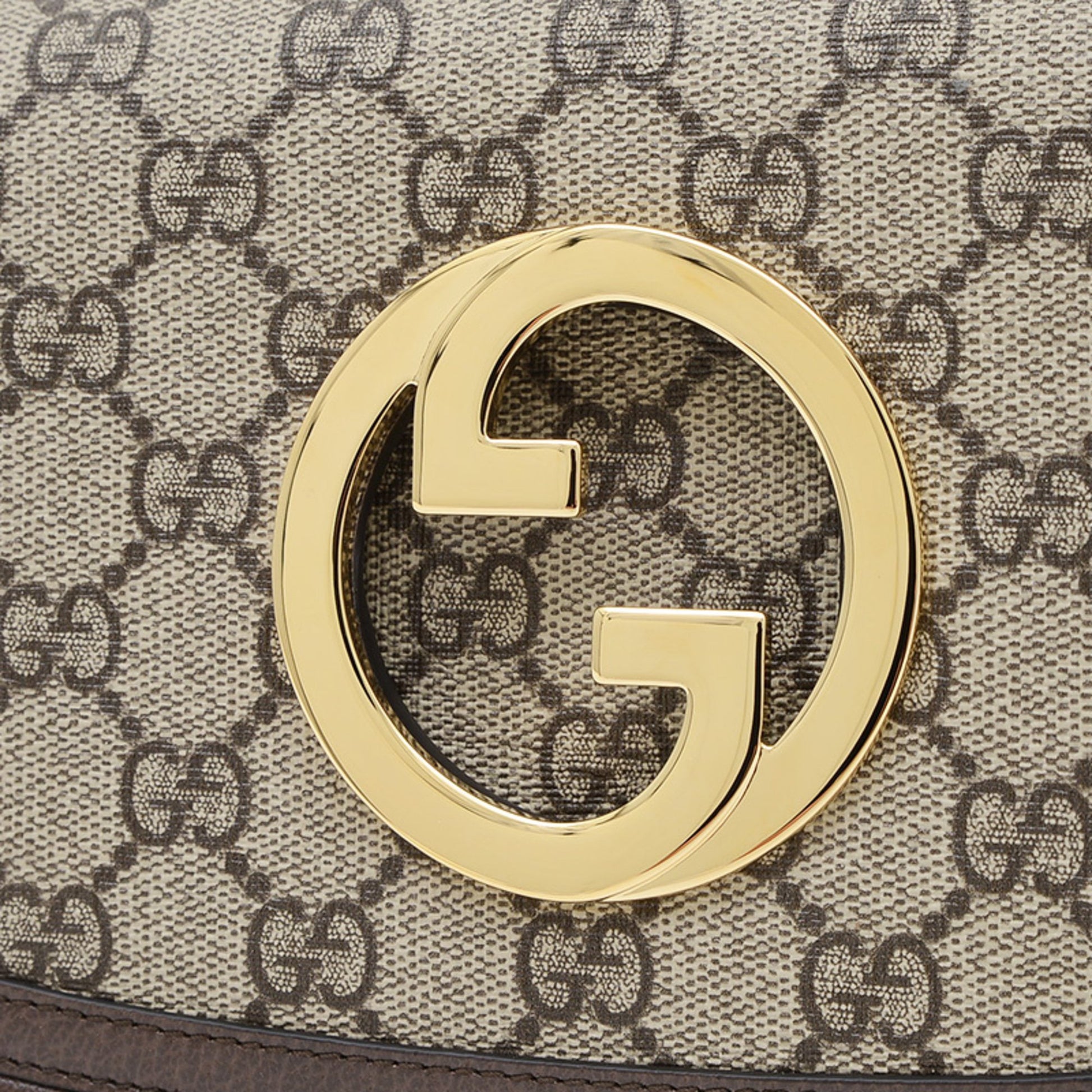 Gucci Interlocking G, "BEIGE, BROWN", "CANVAS, LEATHER", shoulder