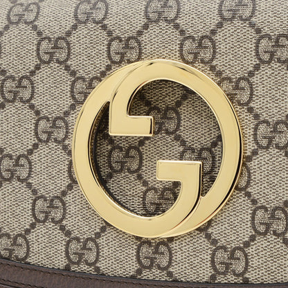 Gucci Interlocking G, "BEIGE, BROWN", "CANVAS, LEATHER", shoulder