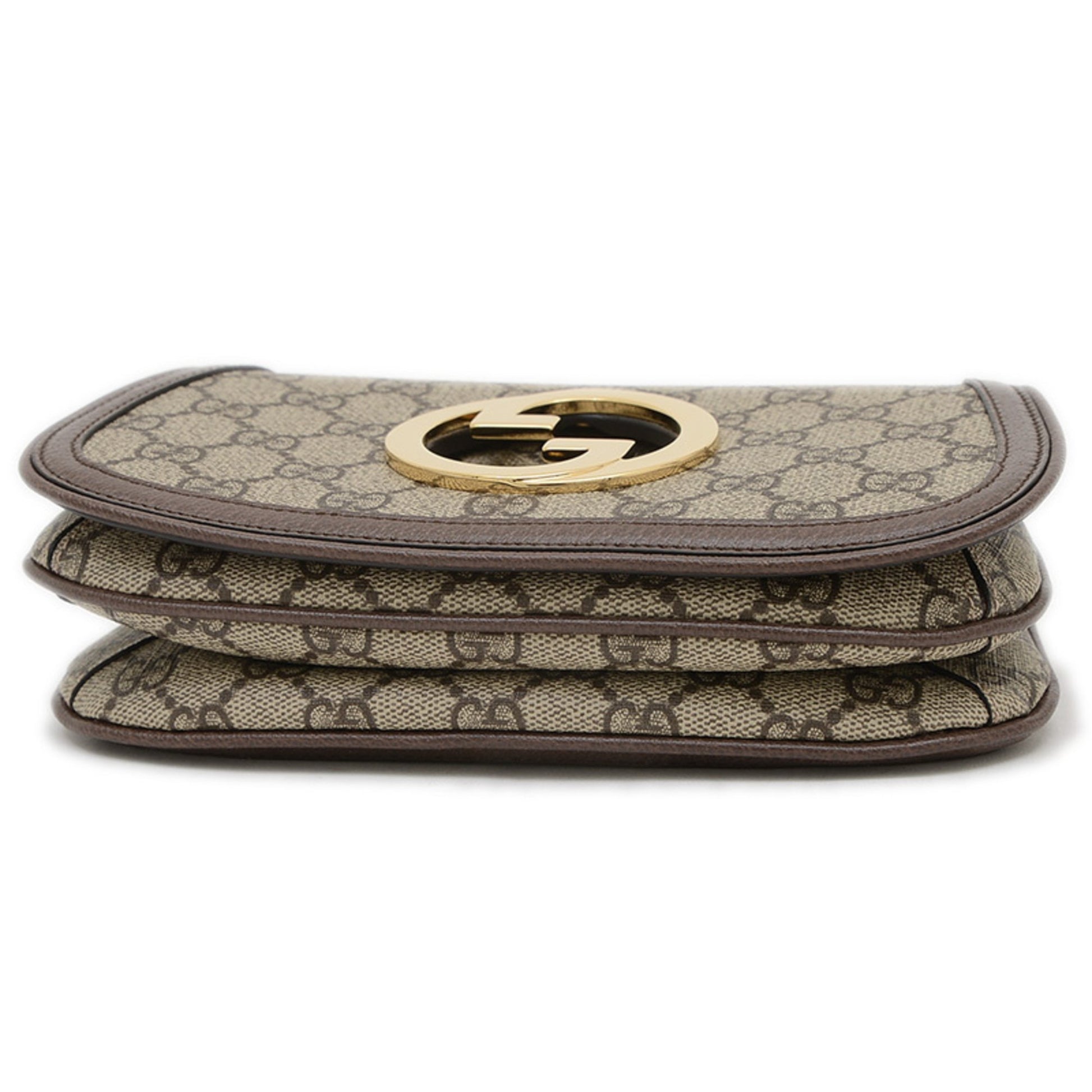 Gucci Interlocking G, "BEIGE, BROWN", "CANVAS, LEATHER", shoulder