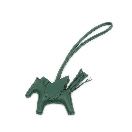 Hermès Pegase, Green, Leather, bag