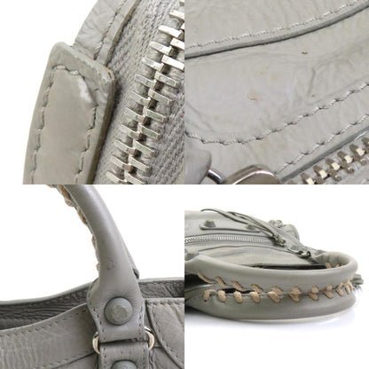 Balenciaga City, Grey, Leather, handbag