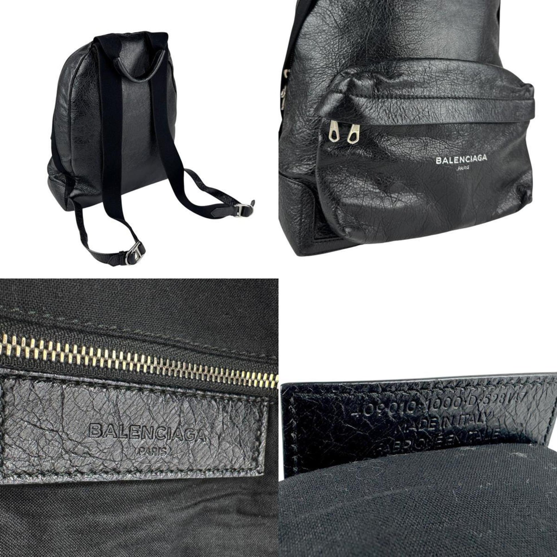 Balenciaga Explorer, Black, Leather, backpack