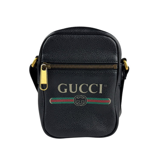 Gucci Messenger, Black, Leather, shoulder