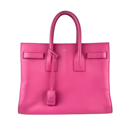Saint Laurent Sac de jour, Pink, Leather, handbag