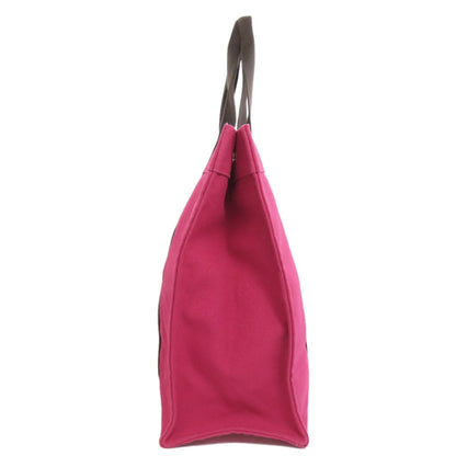 Hermès Sac De Plage, Pink, Canvas, tote