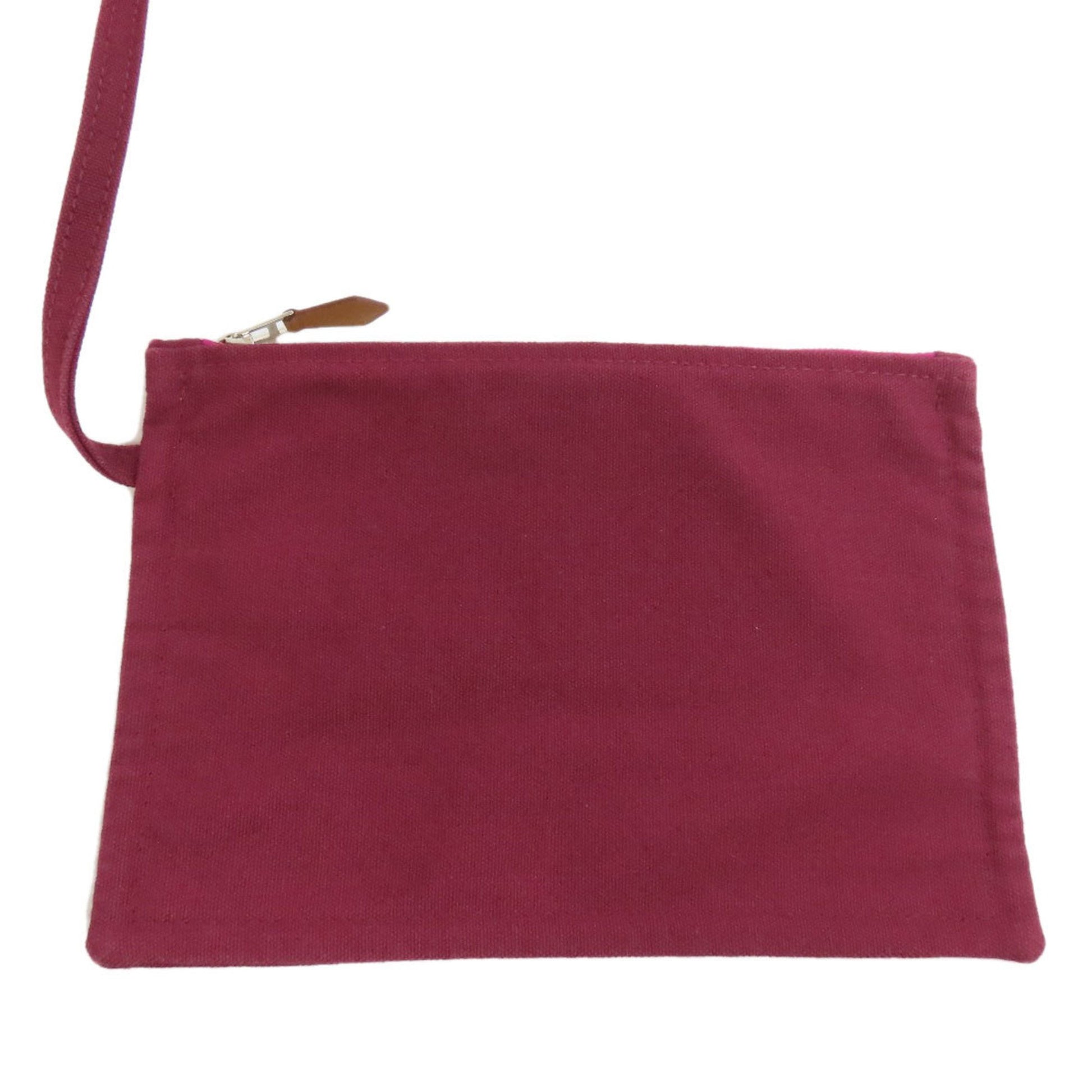 Hermès Sac De Plage, Pink, Canvas, tote
