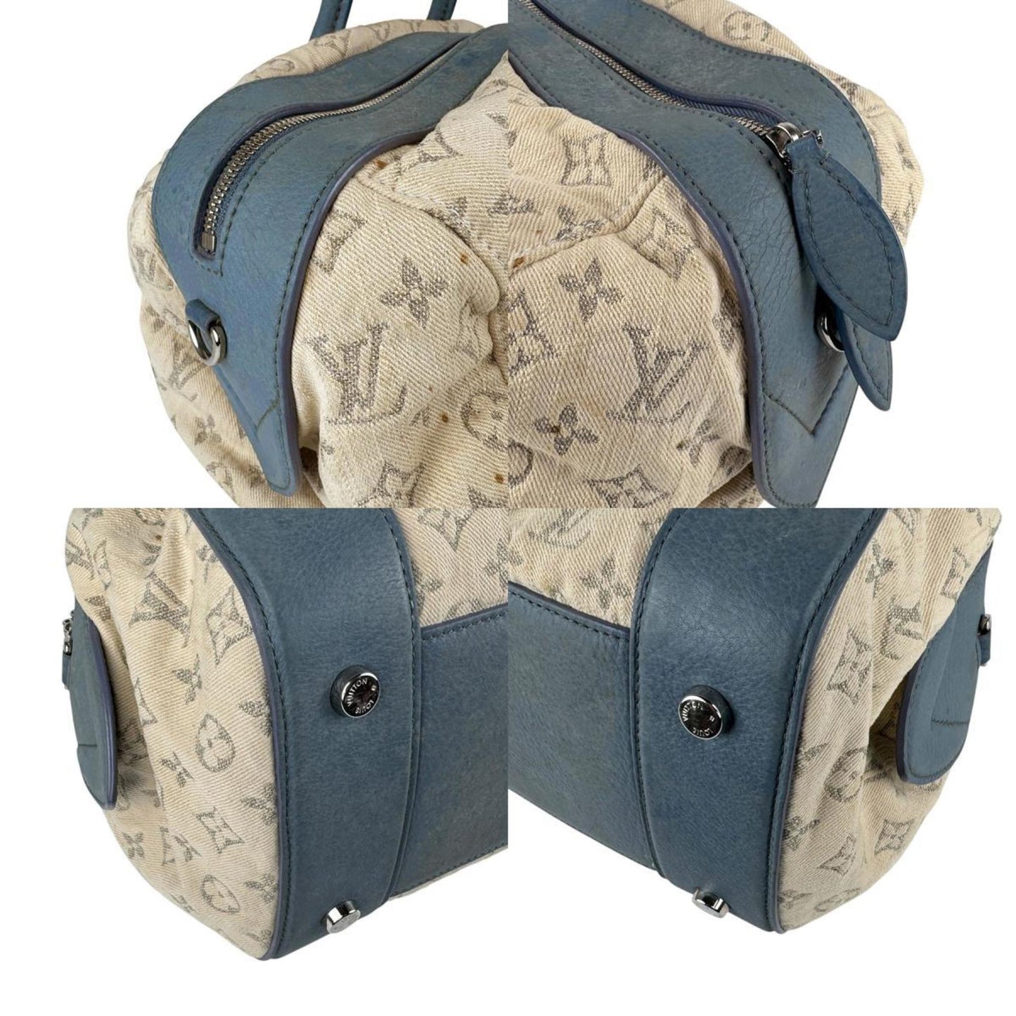Louis Vuitton Speedy round, White, Canvas, handbag