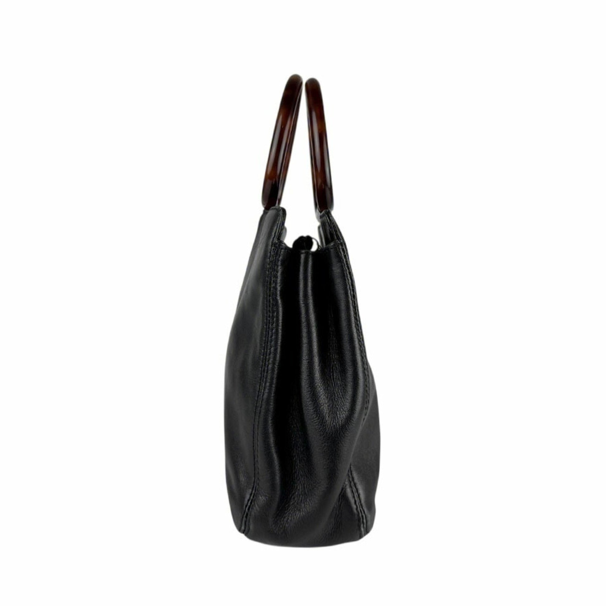 Chanel Coco Mark, Black, Leather, handbag