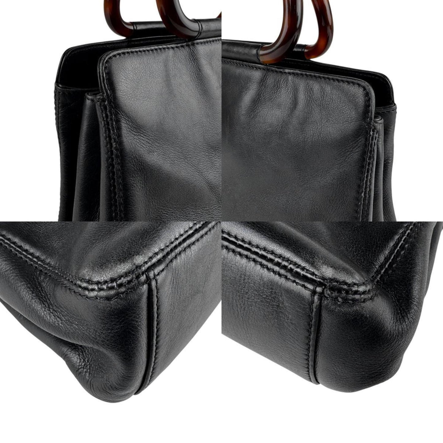 Chanel Coco Mark, Black, Leather, handbag