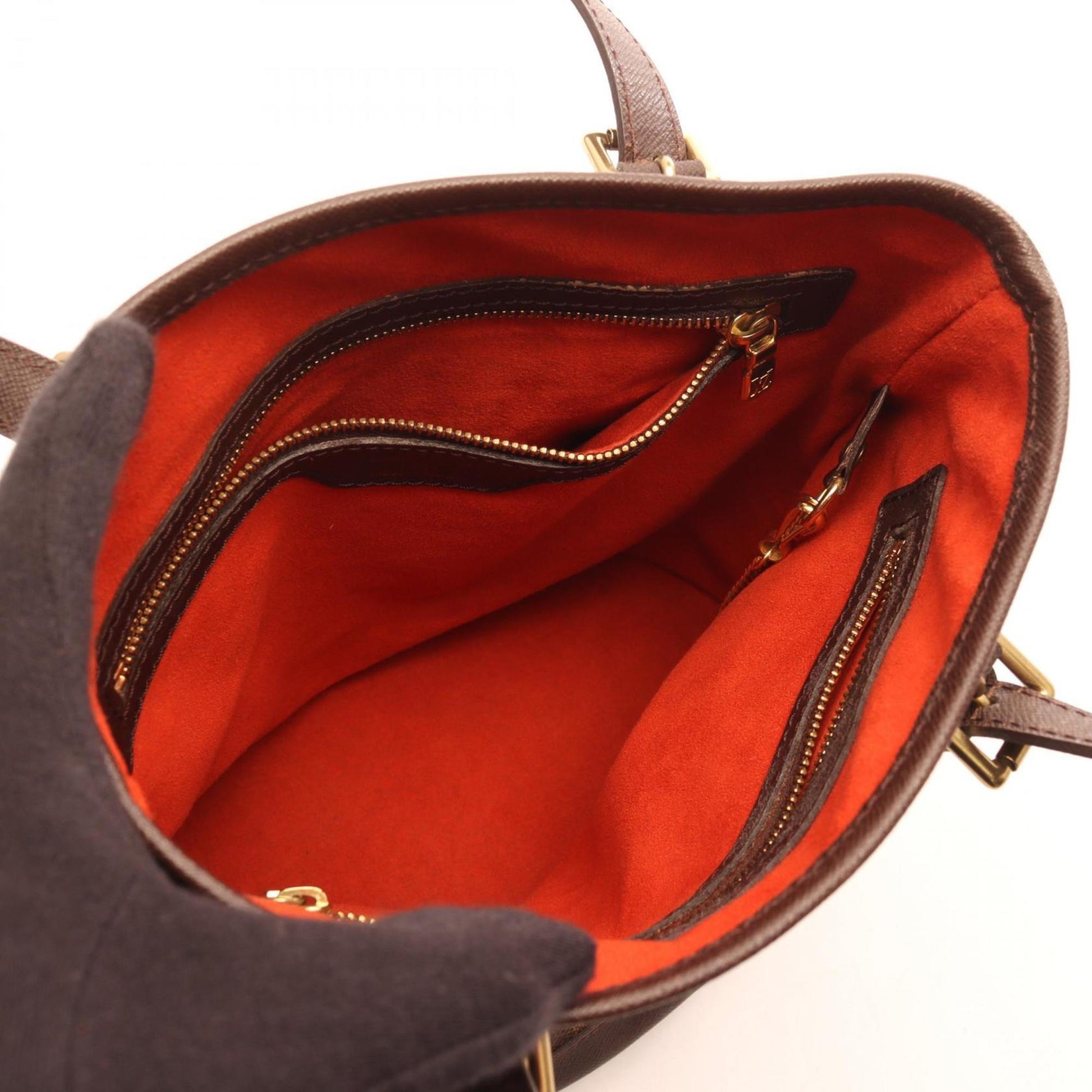 Louis Vuitton Bucket, Brown, "CANVAS, LEATHER", tote