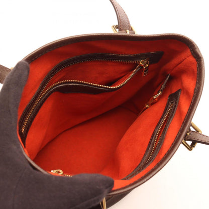 Louis Vuitton Bucket, Brown, "CANVAS, LEATHER", tote