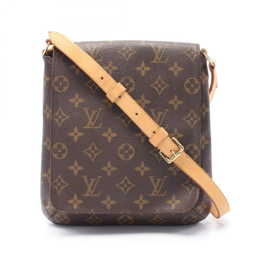 Louis Vuitton Musette Salsa, Brown, "CANVAS, LEATHER", shoulder