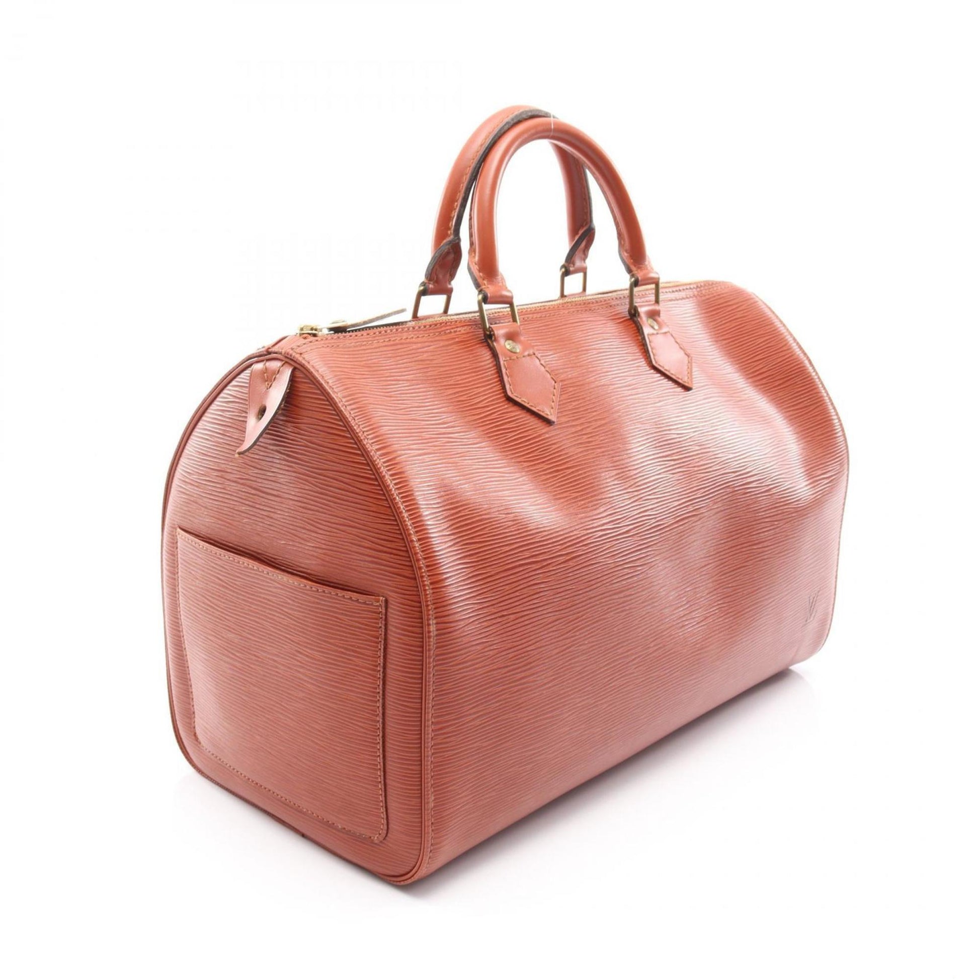 Louis Vuitton Speedy 35, Brown, Leather, handbag