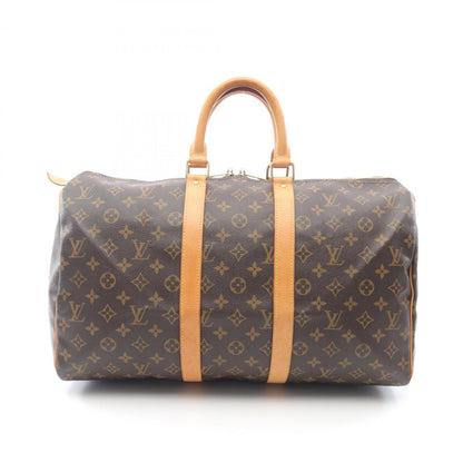 Louis Vuitton Keepall 45, Brown, Canvas, travel