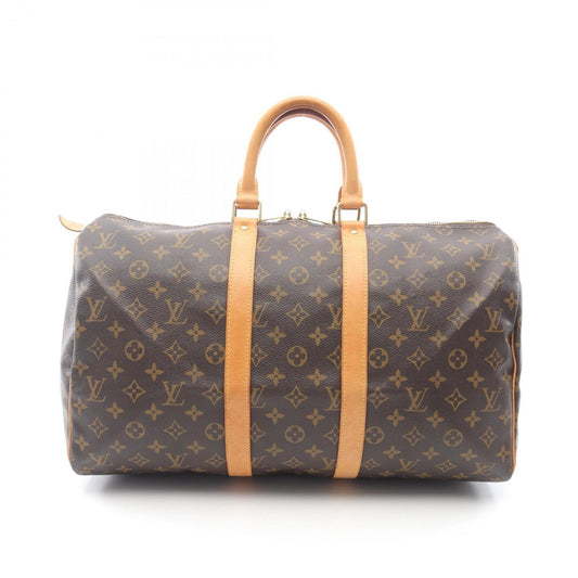 Louis Vuitton Keepall 45, Brown, Canvas, travel