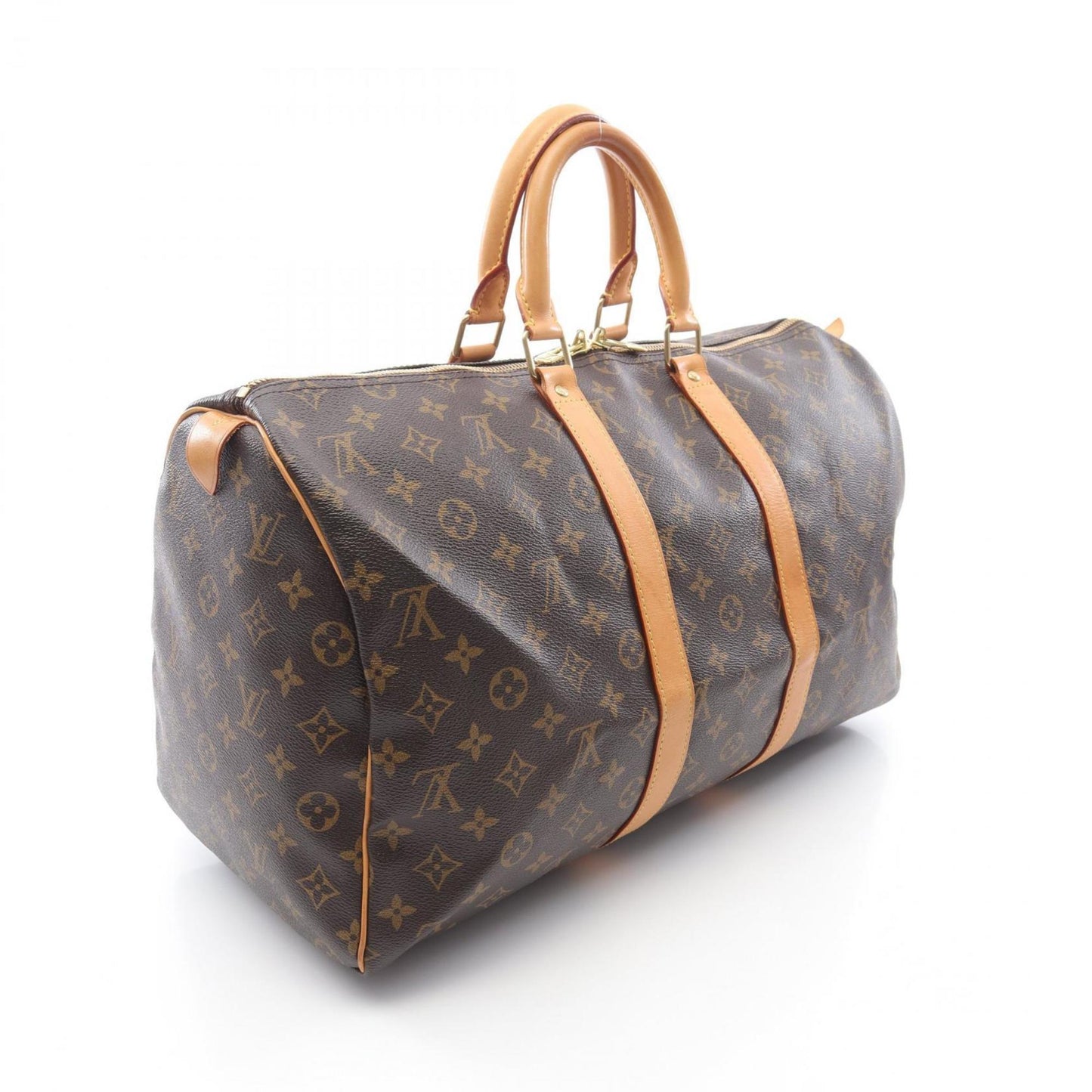Louis Vuitton Keepall 45, Brown, Canvas, travel