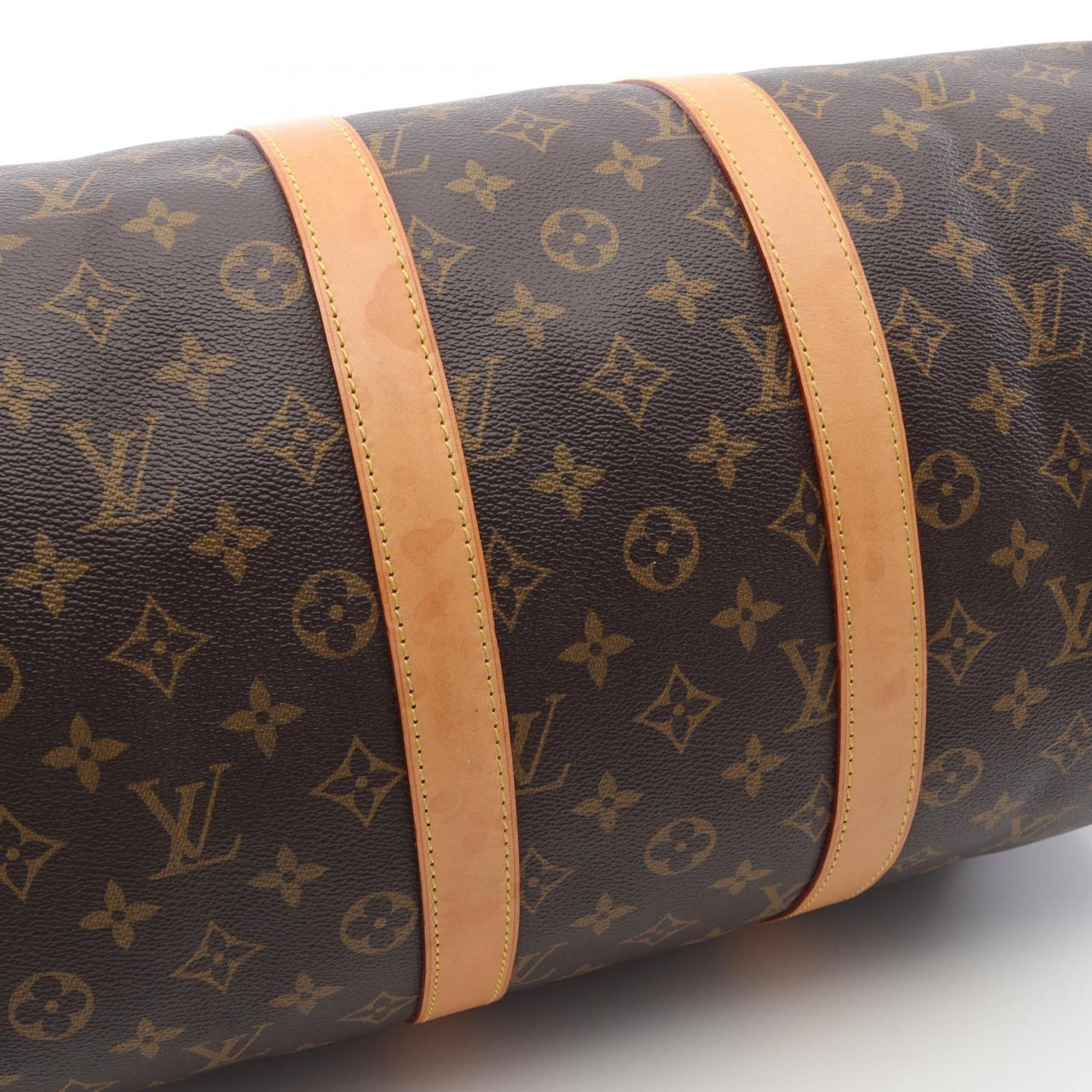 Louis Vuitton Keepall 45, Brown, Canvas, travel