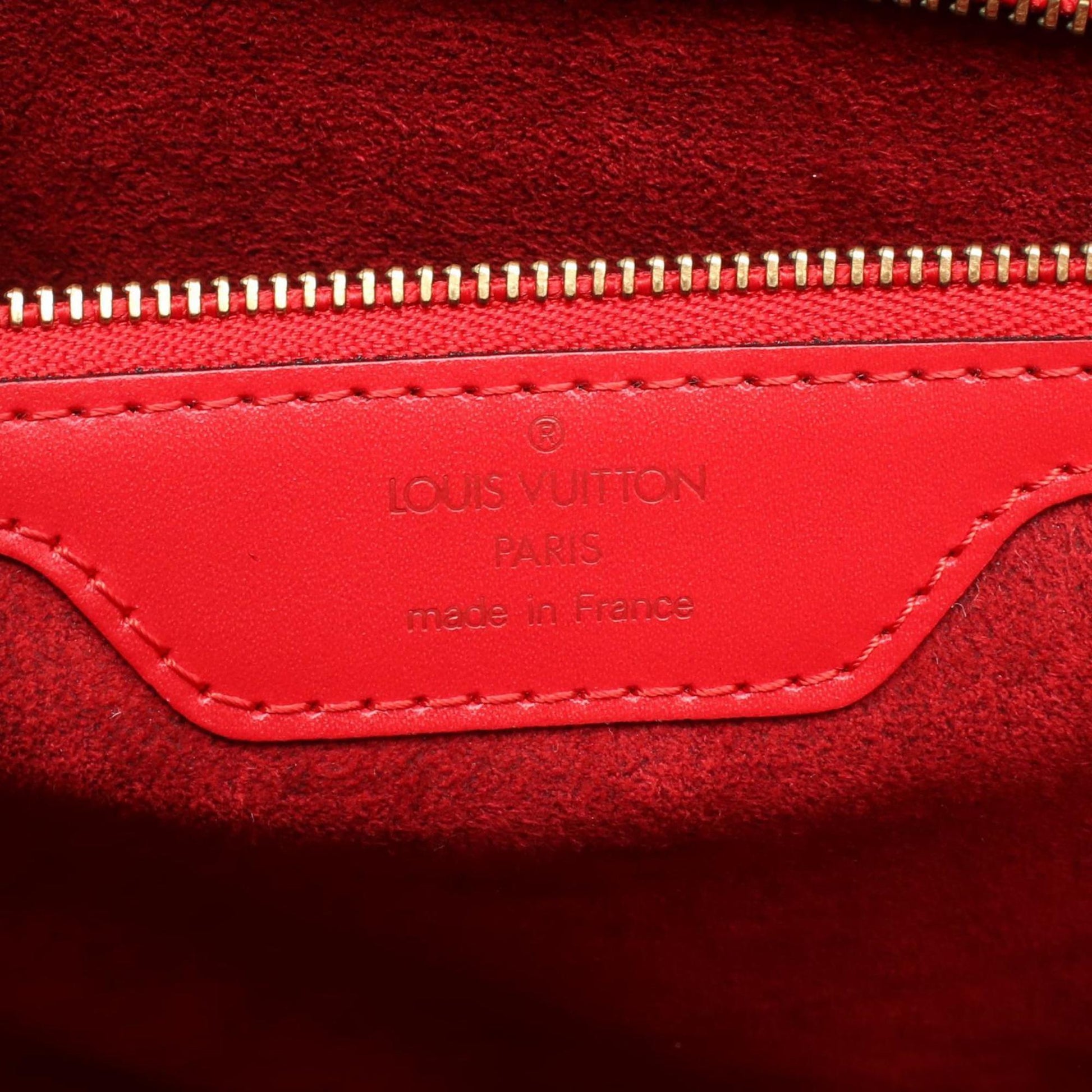 Louis Vuitton Saint Jacques, Red, Leather, shoulder