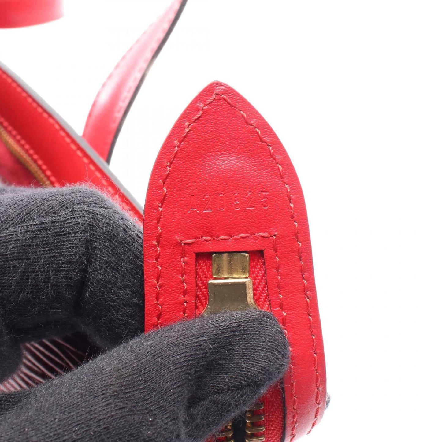 Louis Vuitton Saint Jacques, Red, Leather, shoulder