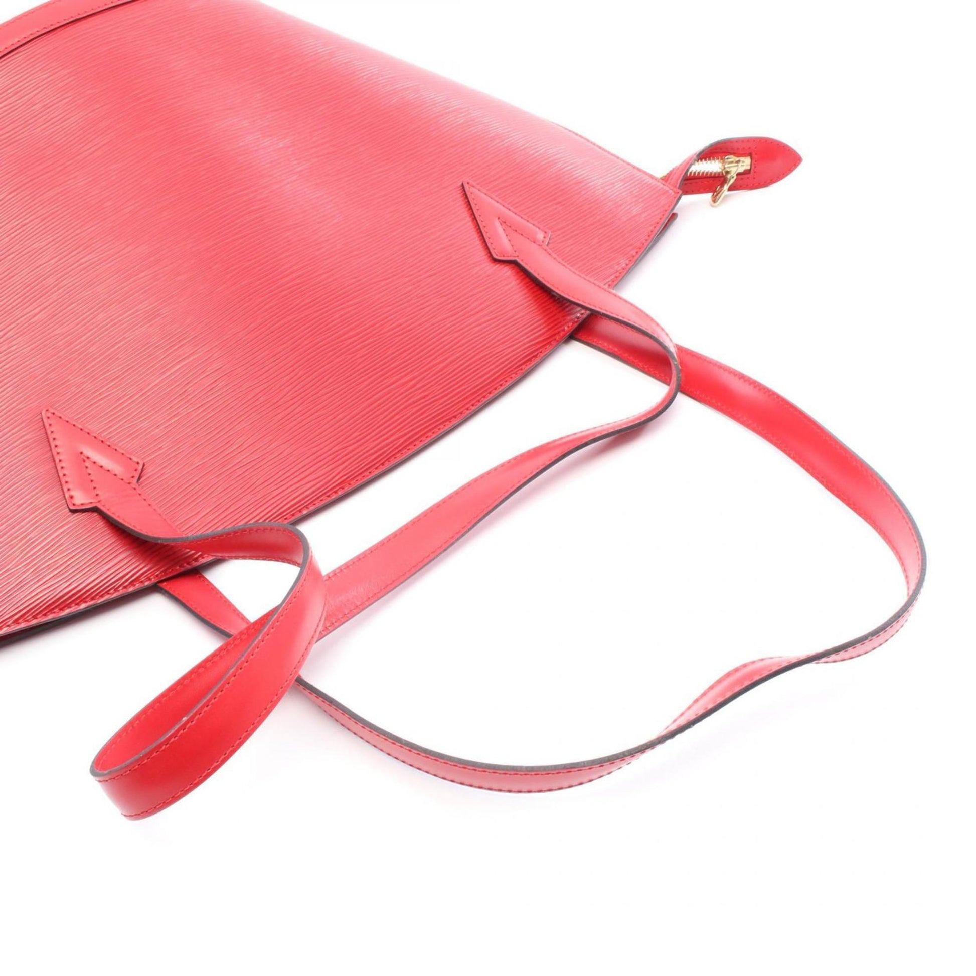 Louis Vuitton Saint Jacques, Red, Leather, shoulder