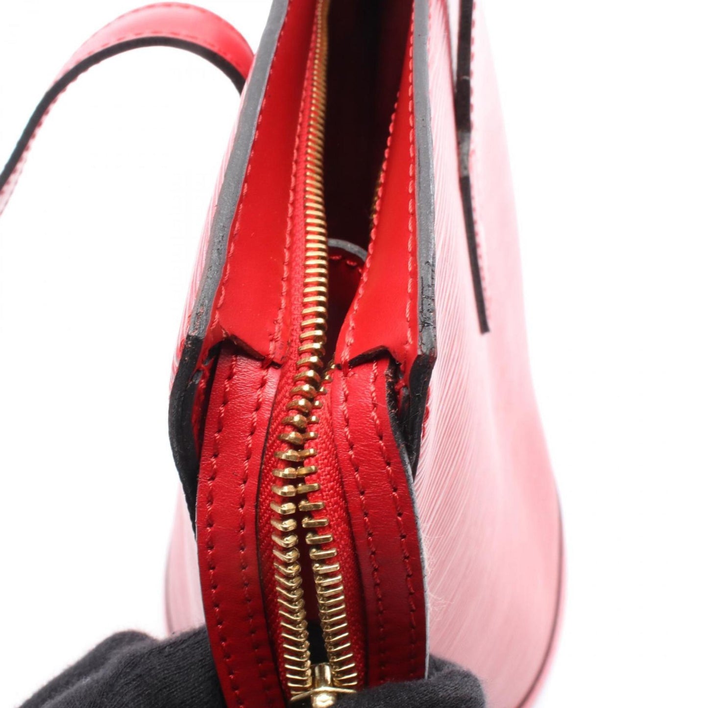 Louis Vuitton Saint Jacques, Red, Leather, shoulder