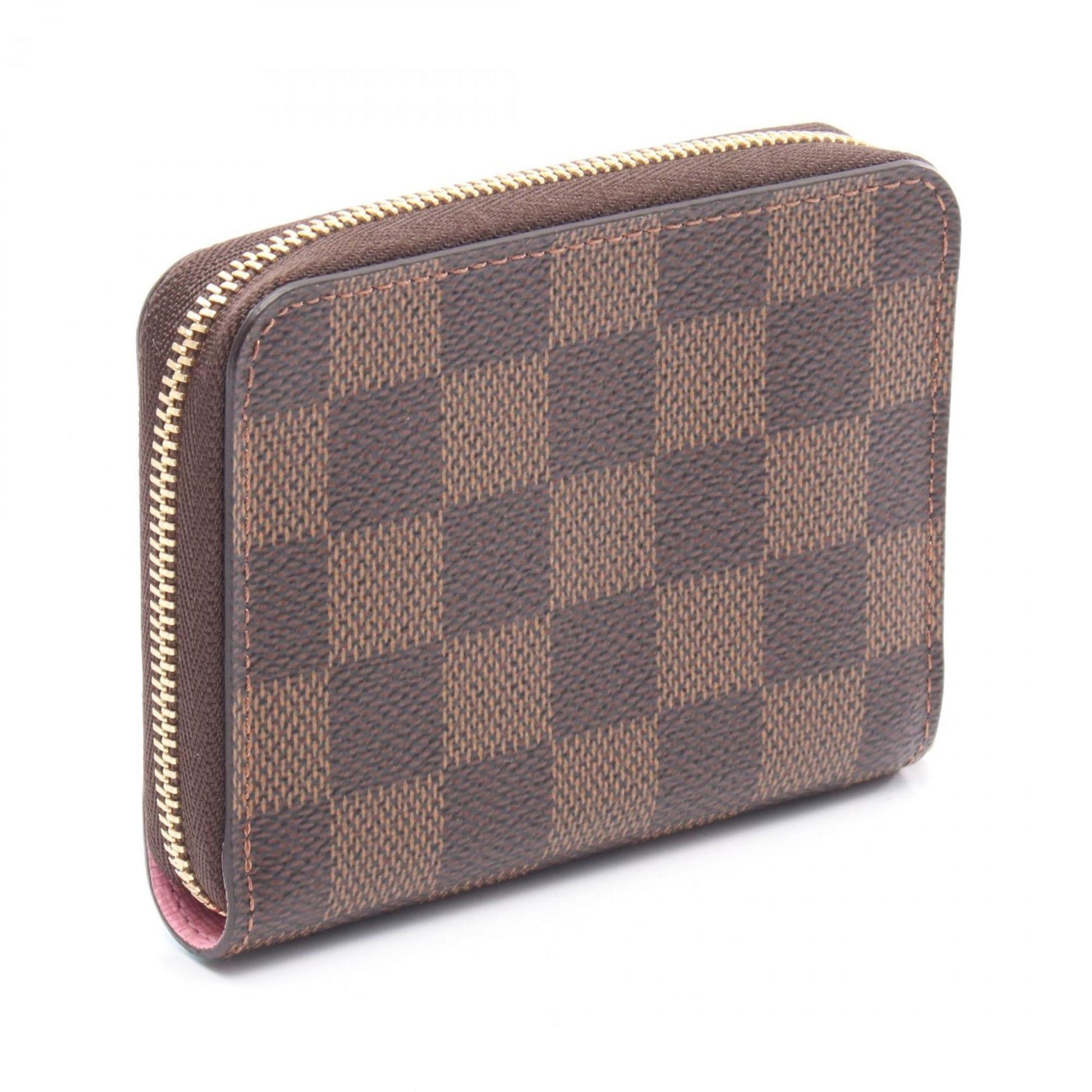 Louis Vuitton Zippy coin purse, Brown, Canvas, wallet