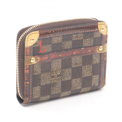 Louis Vuitton Zippy coin purse, Brown, Canvas, wallet