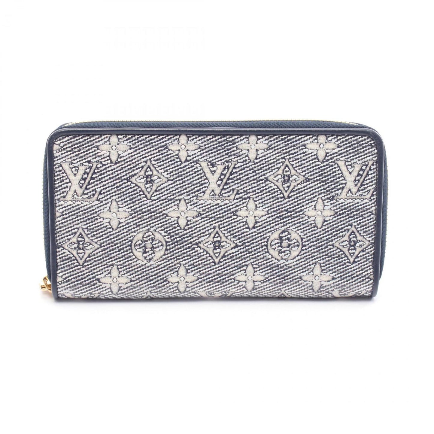 Louis Vuitton Zippy wallet, Navy, Denim - Jeans, wallet