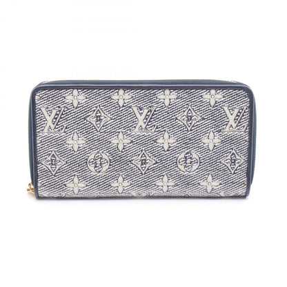 Louis Vuitton Zippy wallet, Navy, Denim - Jeans, wallet