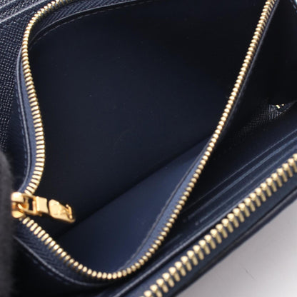Louis Vuitton Zippy wallet, Navy, Denim - Jeans, wallet