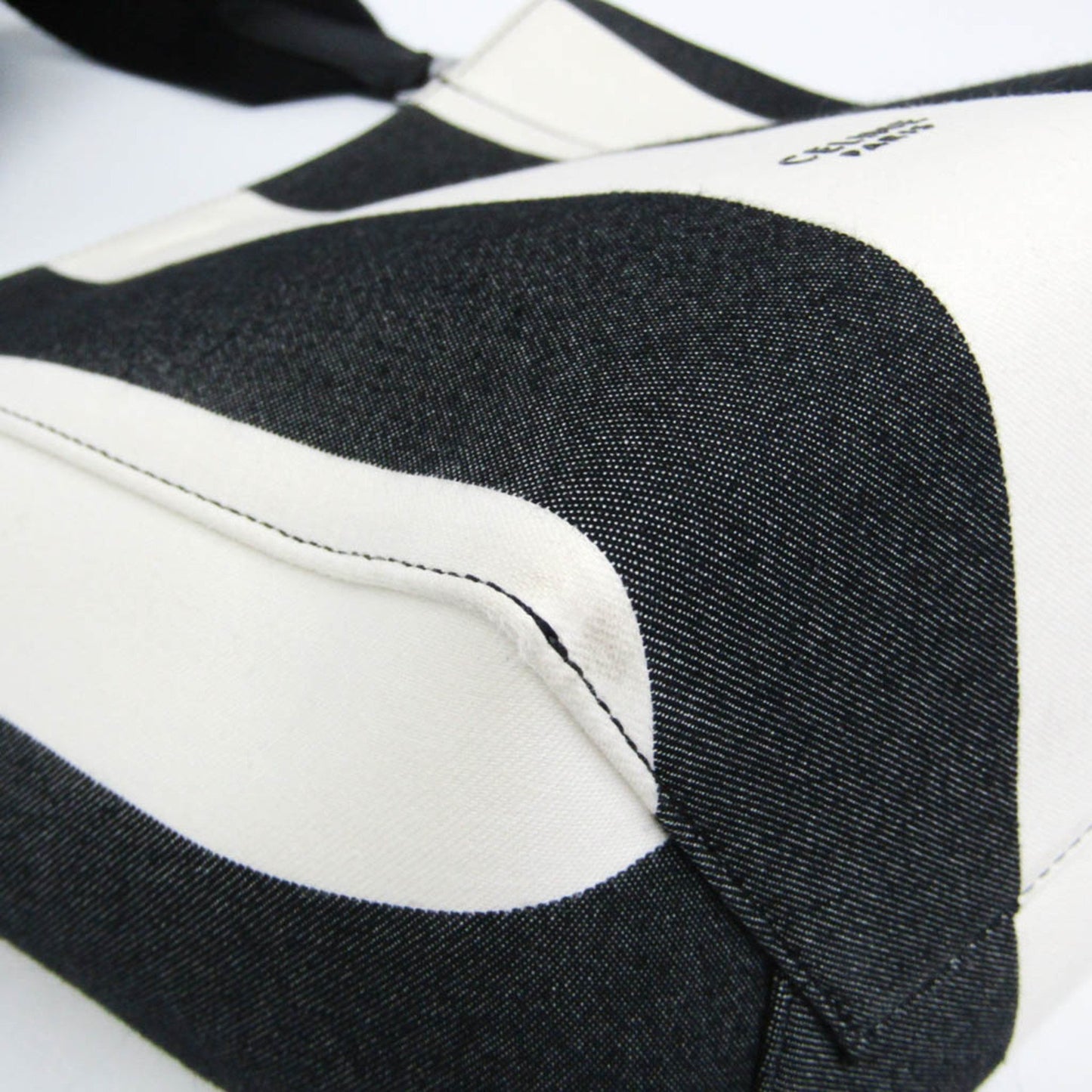 Céline Seau Sangle, White, Canvas, shoulder