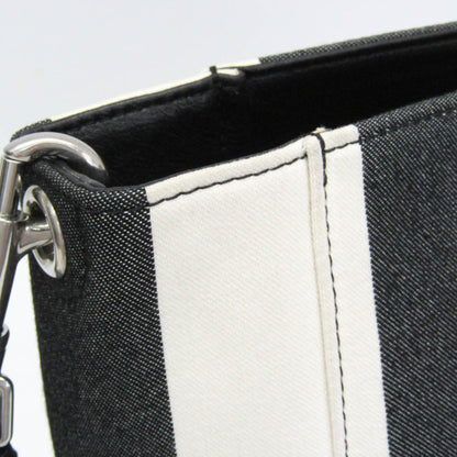 Céline Seau Sangle, White, Canvas, shoulder