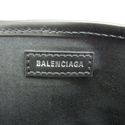 Balenciaga Navy, Black, "CANVAS, LEATHER", tote