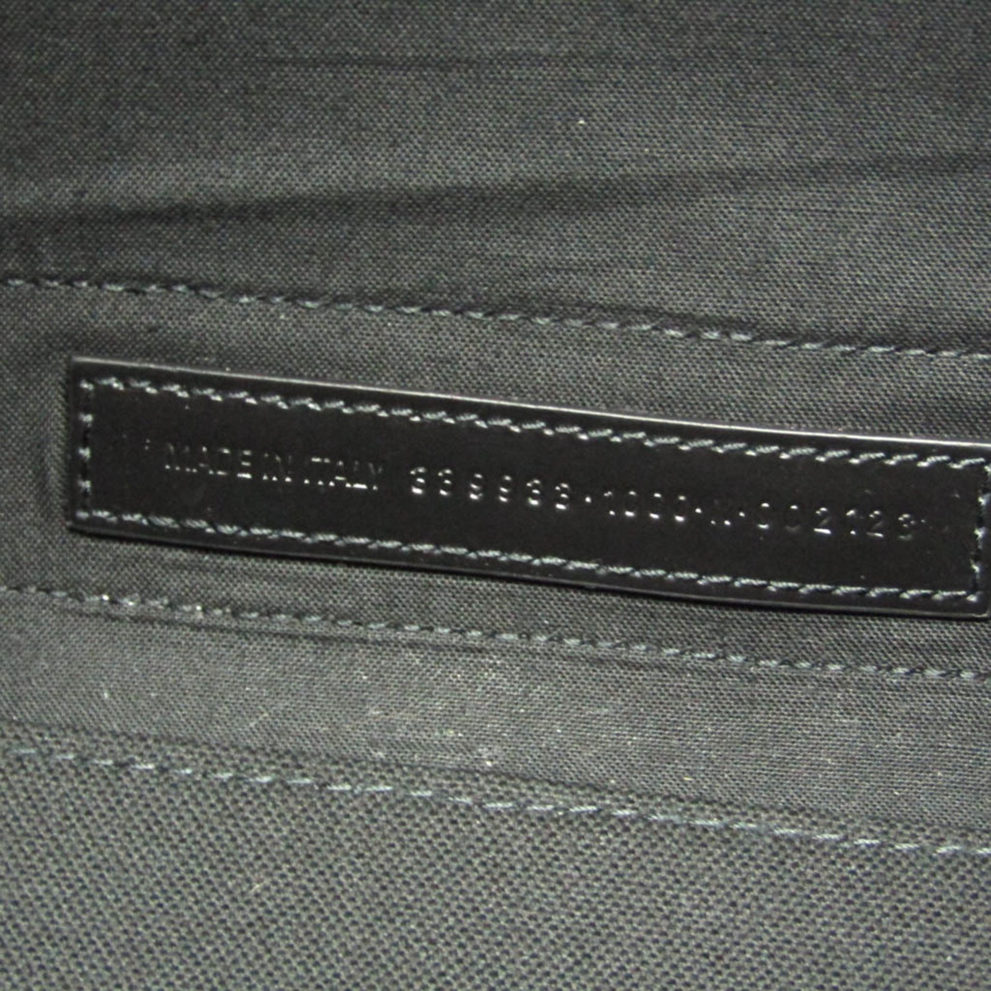 Balenciaga Navy, Black, "CANVAS, LEATHER", tote