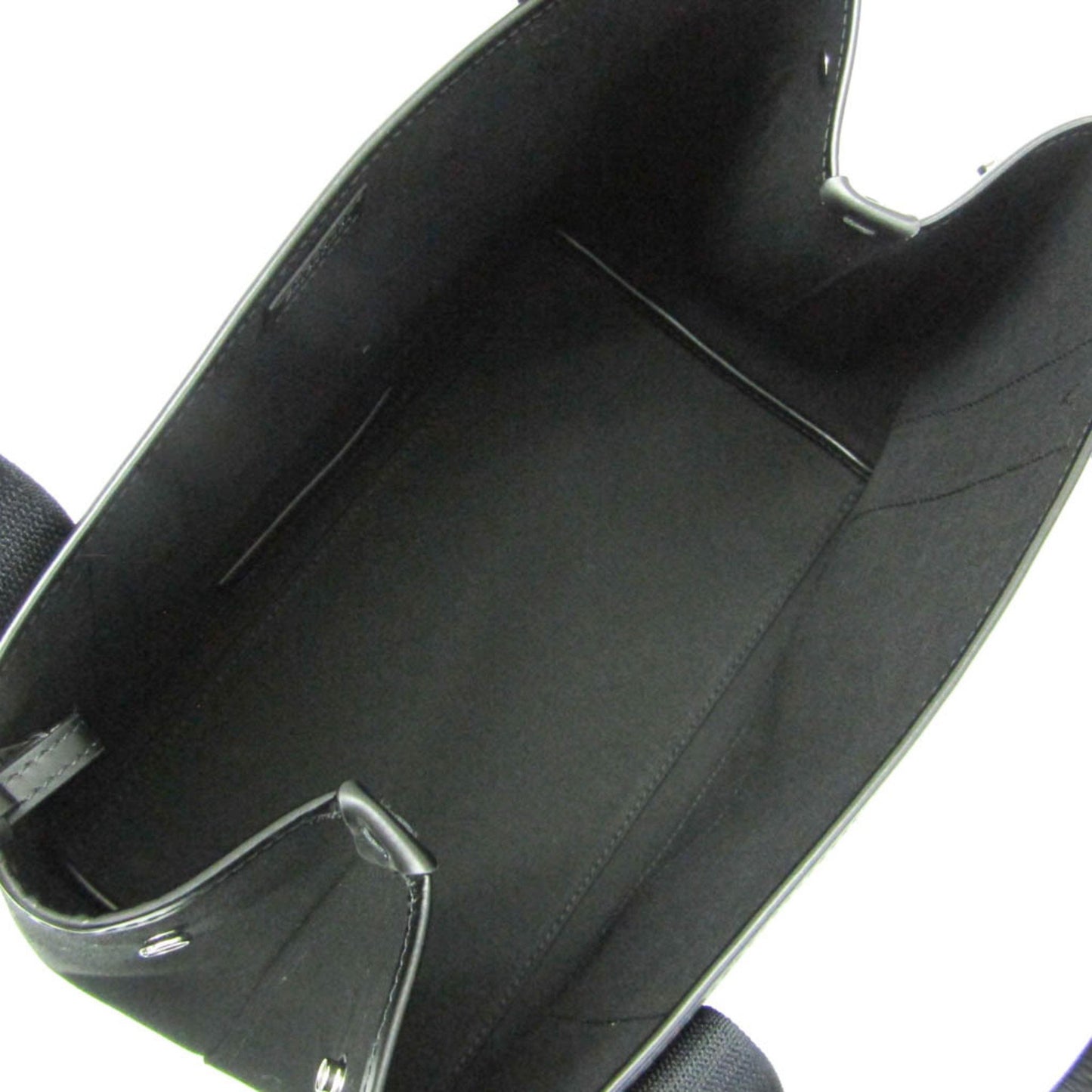 Balenciaga Navy, Black, "CANVAS, LEATHER", tote