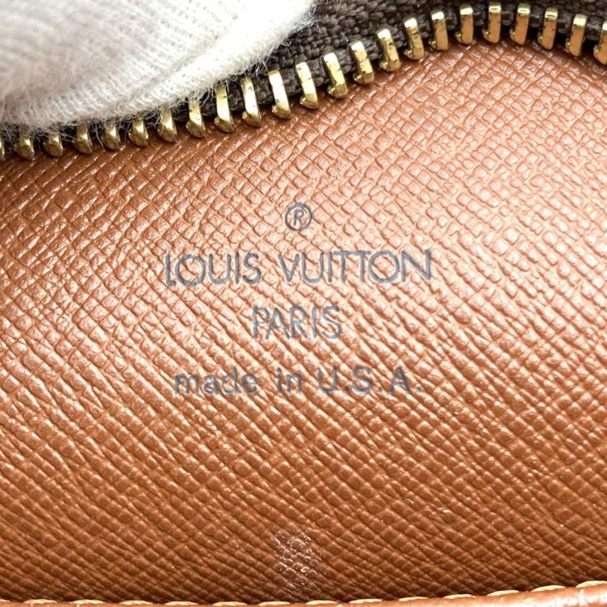 Louis Vuitton Drouot, Brown, Canvas, shoulder