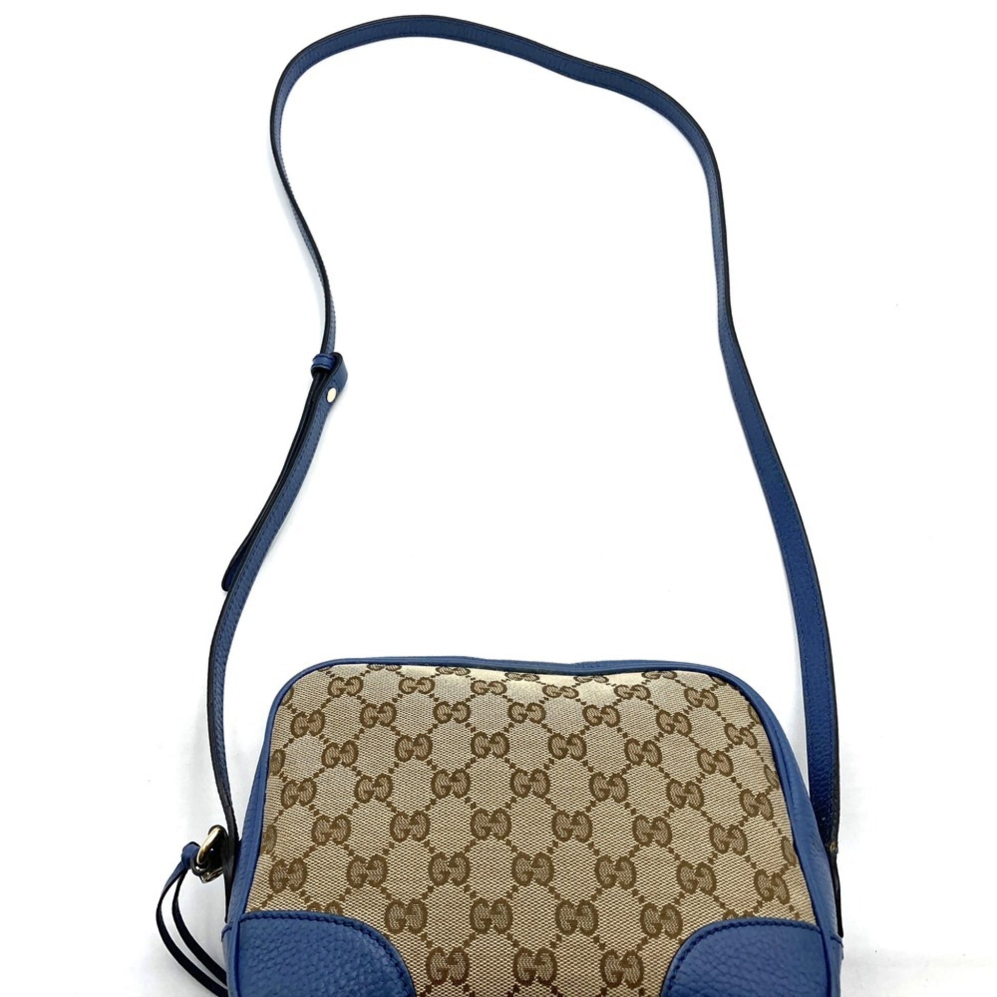 Gucci Bree, Beige, Canvas, shoulder